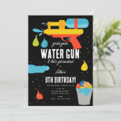 Waterman & Balloons Sommer Geburtstagsparty Einladung (Stehend Vorderseite)