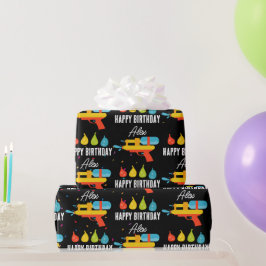 Waterman & Balloons Sommer Geburtstagsparty Geschenkpapier