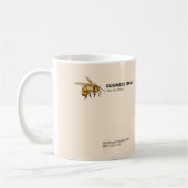 Watermark für moderne Bienen und Honeycomb Kaffeetasse (Links)