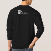 Watermark Herren Schwarz Langarm Basic T-Shirt (Rückseite)