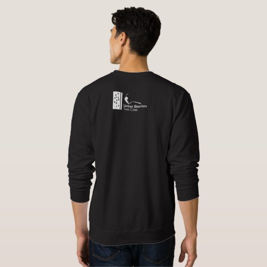 Watermark Men's Black Basic Sweatshirt (Schwarz voll)