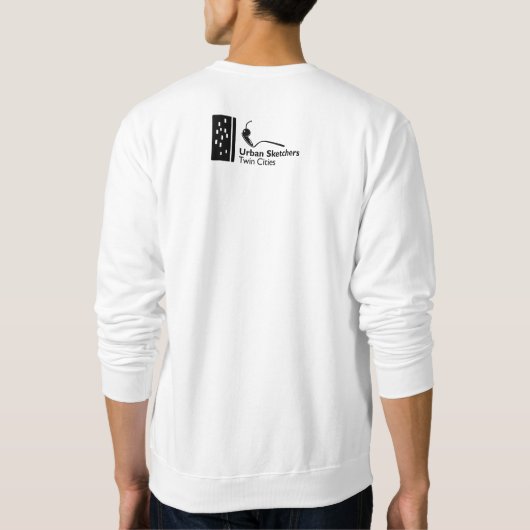 Watermark Men's Long Sleeve Sweatshirt (Rückseite)