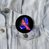 Watermark Ribbon - Slogan für männliches Brustkreb Button (Beispiel)