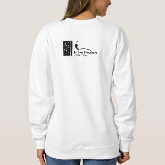 Watermark Womens Basic Sweatshirt (Rückseite)