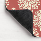 Watermellon Südliche Hütte Damask Mousepad (Ecke)