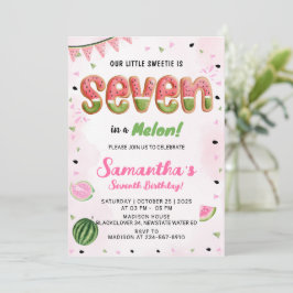 Watermelon 7. Geburtstagsparty Einladung