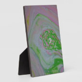 Watermelon Acrylic Pour Painting Plaque Fotoplatte (Seite)