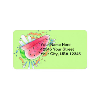 Watermelon Address Labels Adressaufkleber