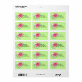 Watermelon Address Labels Adressaufkleber (Vorne)