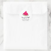 Watermelon Address Labels Runder Aufkleber (Tasche)