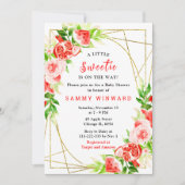 Watermelon and Pomegranate Baby Shower Einladung (Vorderseite)