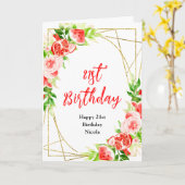 Watermelon and Pomegranate Birthday Karte (Gelbe Blume)