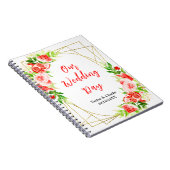Watermelon and Pomegranate Wedding Planner Notizblock (Rechte Seite)