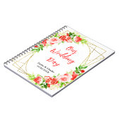 Watermelon and Pomegranate Wedding Planner Notizblock (Linke Seite)