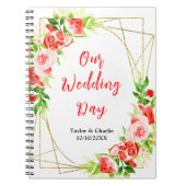 Watermelon and Pomegranate Wedding Planner Notizblock (Vorderseite)