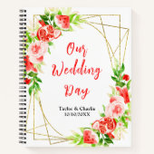 Watermelon and Pomegranate Wedding Planner Notizblock (Vorderseite)