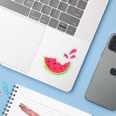Watermelon Aufkleber (Laptop mit iPhone)