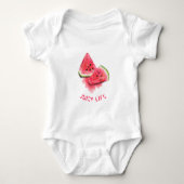 Watermelon Baby Bodysuit Funny - Benutzerdefiniert Baby Strampler (Vorderseite)