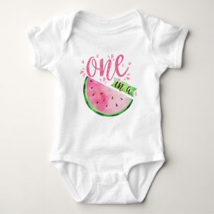 Watermelon Baby Bodysuit - One in the Melon Baby Strampler
