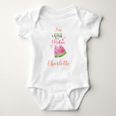 Watermelon Baby Bodysuite One in einem Melon Baby Strampler (Vorderseite)