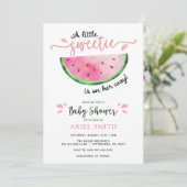 Watermelon Baby Dusche Einladung (Stehend Vorderseite)