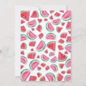 Watermelon Baby Dusche Sommer Fruchtsäfte Dusche Einladung (Rückseite)
