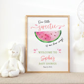 Watermelon Baby Dusche Willkommen Poster