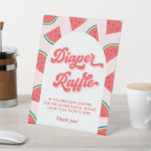 Watermelon Baby Duwer Game Diaper Raffles Sockelschild (In SItu)