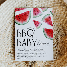 Watermelon Baby Q Kinderdusche Einladung