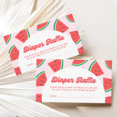 Watermelon Baby Showdiaper Raffle Ticket Begleitkarte