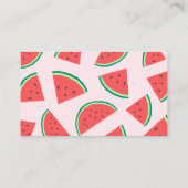 Watermelon Baby Shower Books for Baby Begleitkarte (Rückseite)