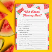 Watermelon Baby Shower kennt Mommy Best Card Einladung