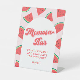 Watermelon Baby Shower Momosa Bar Sockelschild