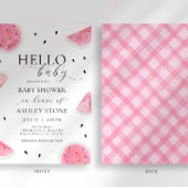 Watermelon Babydusche Einladung