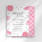 Watermelon Babydusche Einladung
