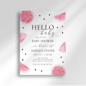 Watermelon Babydusche Einladung