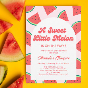 Watermelon Babydusche Einladung