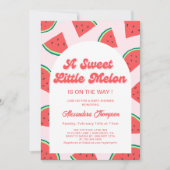Watermelon Babydusche Einladung (Vorderseite)