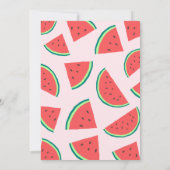 Watermelon Babydusche Einladung (Rückseite)