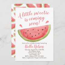 Watermelon Babydusche Einladung