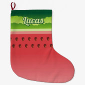 Watermelon Background Weihnachten Strumpf Großer Weihnachtsstrumpf (Vorderseite)