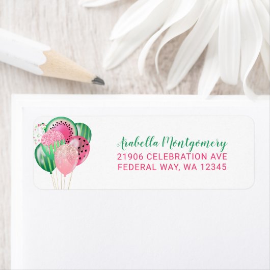 Watermelon Balloon Rücksendeadresse (Insitu)