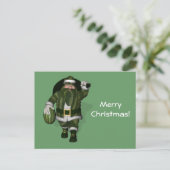 Watermelon Bauer Santa Claus Feiertagspostkarte (Stehend Vorderseite)