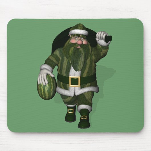 Watermelon Bauer Santa Claus Mousepad (Vorne)