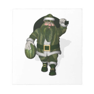 Watermelon Bauer Santa Claus Notizblock