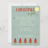 Watermelon Bäume Weihnachten Im Juli Party Einladu Einladung (Vorderseite)