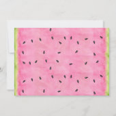 Watermelon Birthday Einladung (Rückseite)