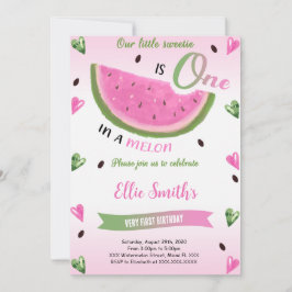 Watermelon Birthday Einladung