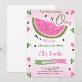 Watermelon Birthday Einladung