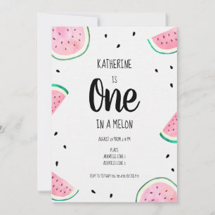 Watermelon Birthday Einladung
